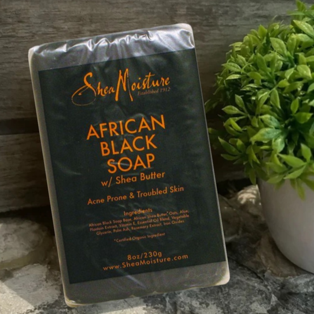 SheaMoisture African Black Soap Acne Prone Bar cleanse, moisturize, and soothe